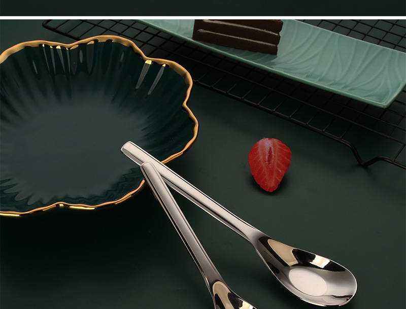 304勺子批发勺子316不锈钢汤勺家用调羹小餐勺商用超市货源平底勺详情8