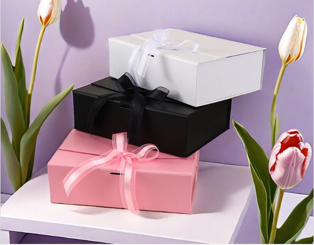 Cross-border best-selling bow gift box, folding gift box, exquisite ribbon flip-top envelope, gift packaging box pic 8