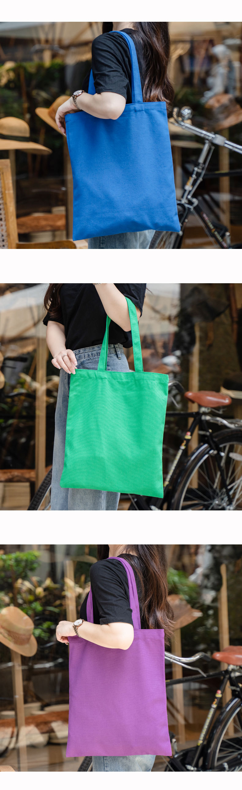 厂家帆布袋定制 现货空白diy手绘单肩棉布手提袋环保袋定做LOGO详情8