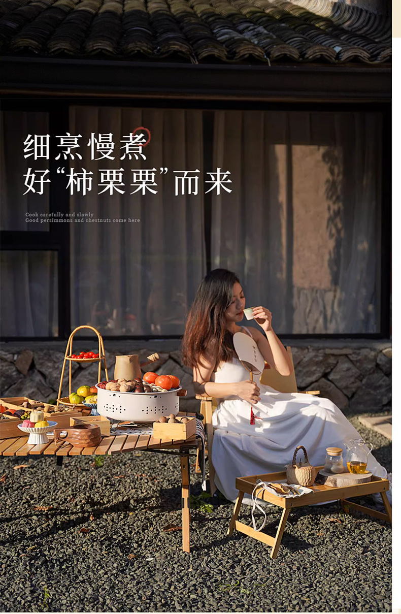 商用烤肠机围炉煮茶燃气烤箱炸油条机烤炉一体机详情16
