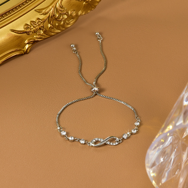 Infinite Love Eight-character cross-border bracelets, jewelry and chains, versatile jewelry, wechat business supply, one-piece consignment, wholesale of accessories pic 2