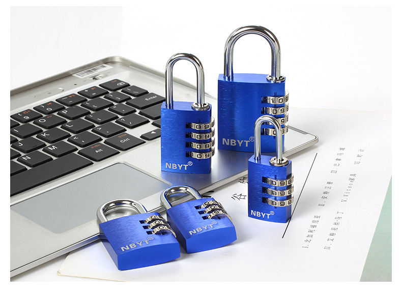 Student dormitory, fitness dormitory, cabinet lock, locker, mini small aluminum-copper metal door lock, combination lock, padlock pic 23