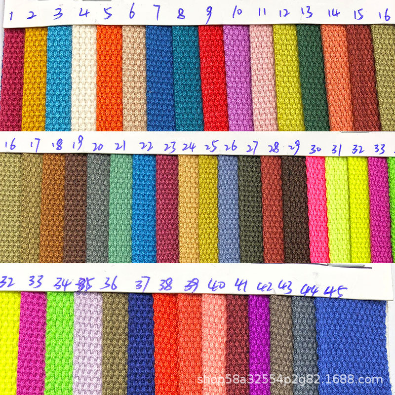 全新料丙纶PP600D幼坑纹美国纹织带现货箱书背包肩带提手切割加工详情12