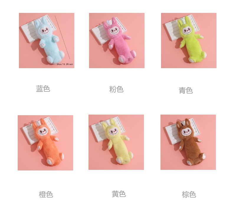 New plush pen case for primary and secondary school students, pencil cases, stationery bags, multi-functional large-capacity storage, plush pen case pic 4