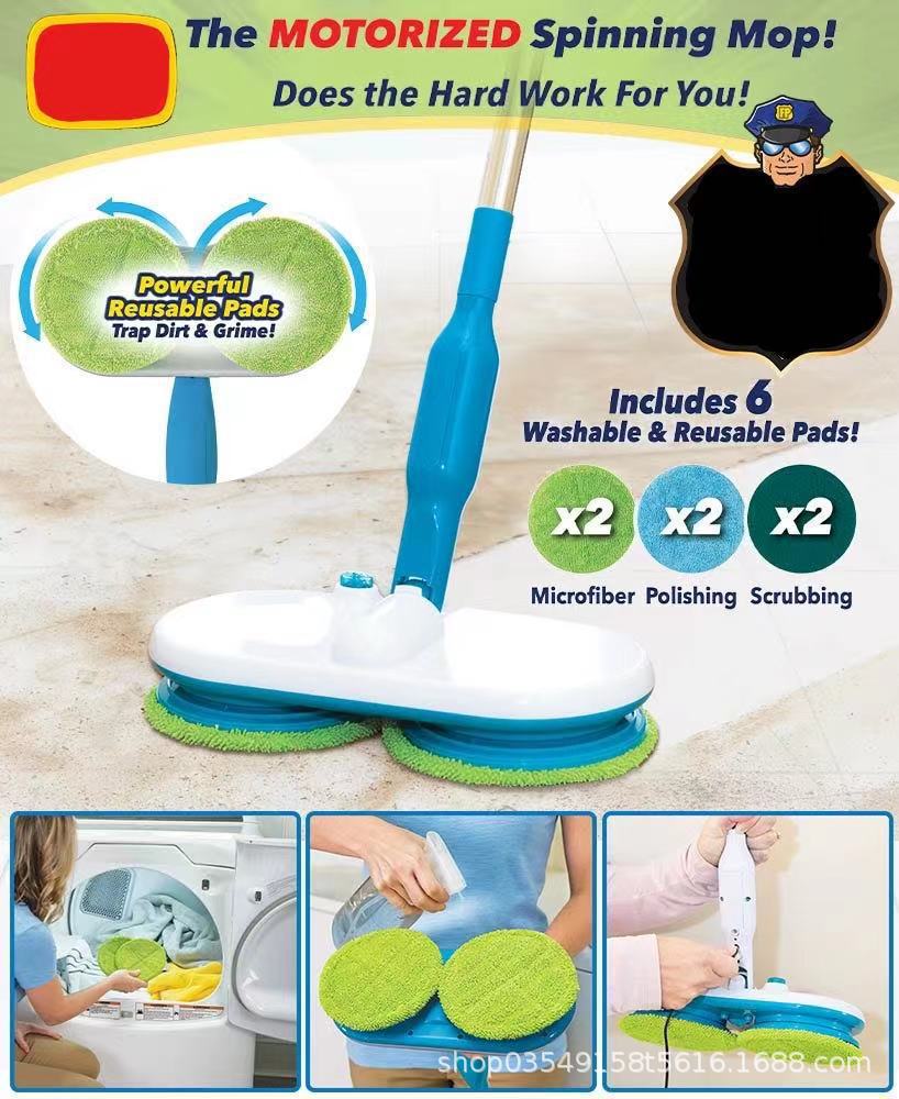 新款电动无线电动平板拖把免手洗干湿两用家用一拖净清洁器详情2