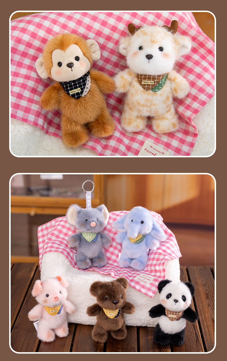 Wholesale and customized plush toys of trendy toys, including panda, deer, dog and pig dolls pic 23