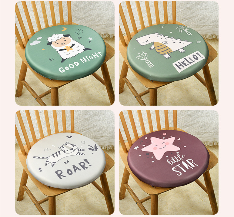 卡通印花坐垫记忆棉学生屁垫久坐地上蒲团圆形椅子垫办公椅坐垫详情16