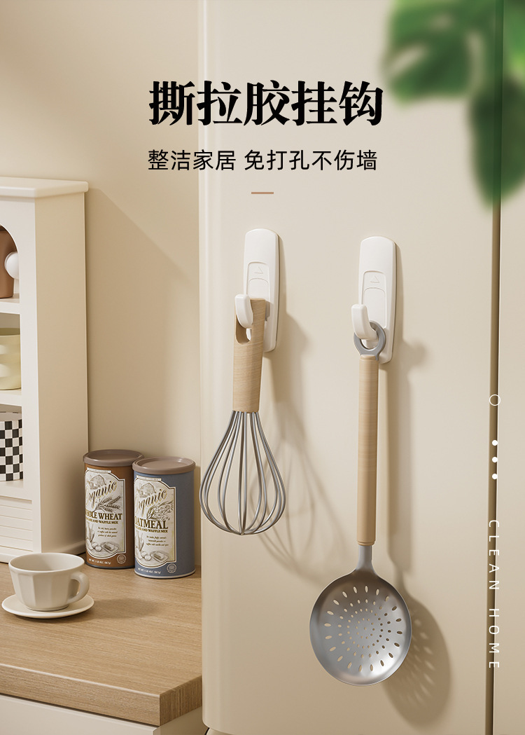 无痕挂钩免打孔乳胶漆墙面门后墙壁免钉挂勾白灰墙浴室卫生间粘钩详情1
