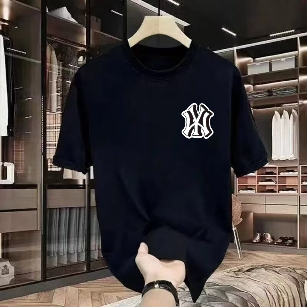 National trendy summer 2025 camiseta de manga corta hombre estampado cuello redondo cuerpo adolescente legging suelto camiseta pic 44