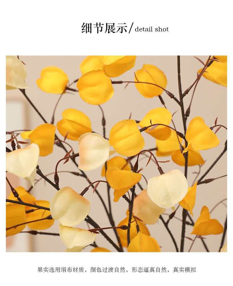 新款仿真灯笼果姑娘果高品质家居软装装饰插花假花摆件摄影道具详情24