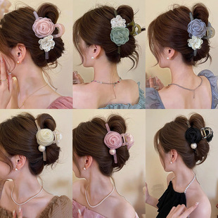 Laser Mermaid Girl telephone line hair tie for women, Korean, simple and basic, versatile hair band, seamless leather cover hair accessory pic 10