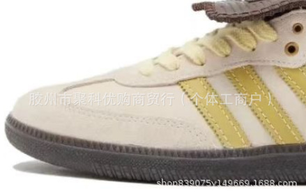 莆田德训鞋女鞋莆田高版本samba纯原百搭校园银色增高厚底红色小详情42