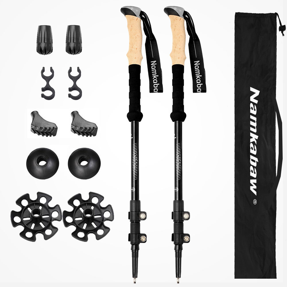 跨境热销户外铝合金登山滑雪杖三节伸缩手杖套装轻便耐用登山装备详情5
