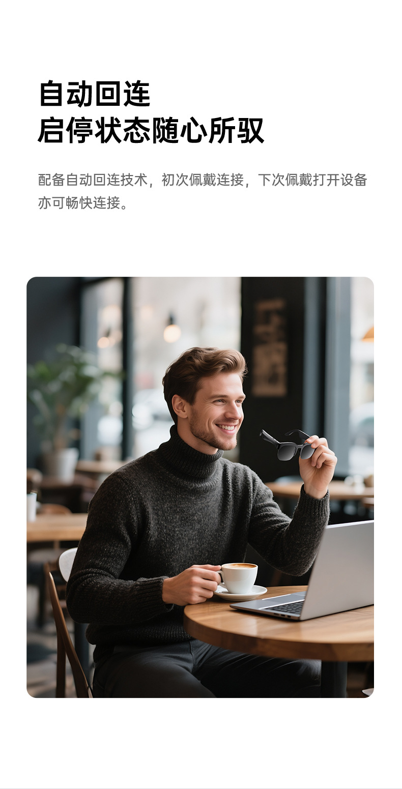 XG89 Bluetooth Glasses Wireless non-in-ear sports Cycling AI Translation stereo sunglasses headphones pic 14