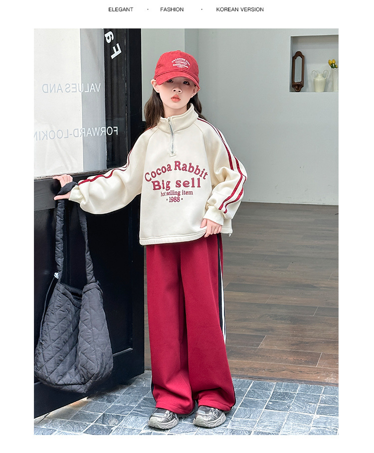 女童春秋套装2025春装新款儿童洋气卫衣大童运动休闲长裤两件套潮详情14