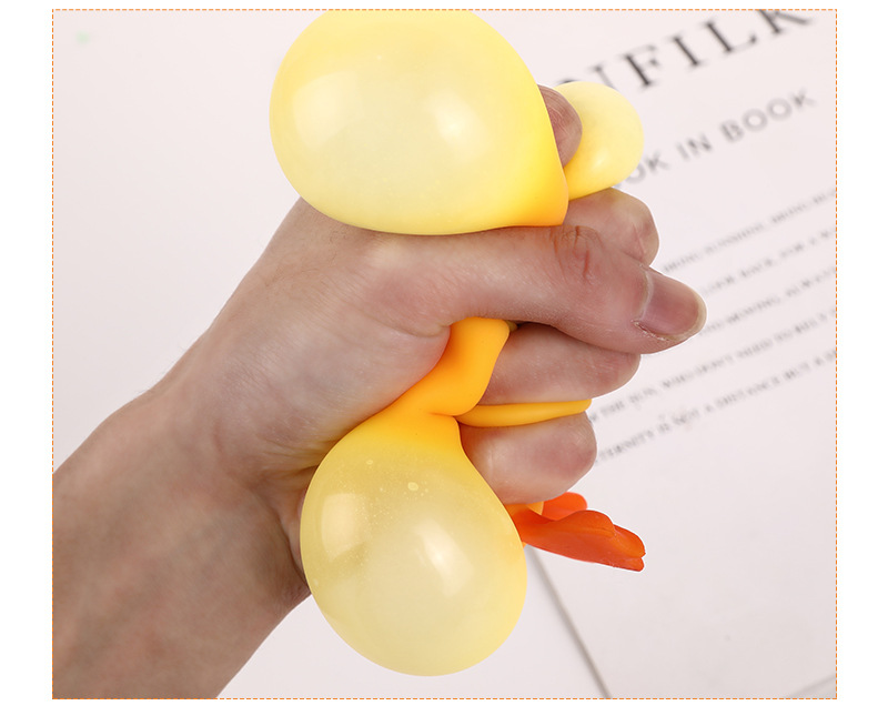 网红呆萌大黄鹅减压玩具慢回弹卡通捏捏乐缓解压力发泄拉伸玩具详情12