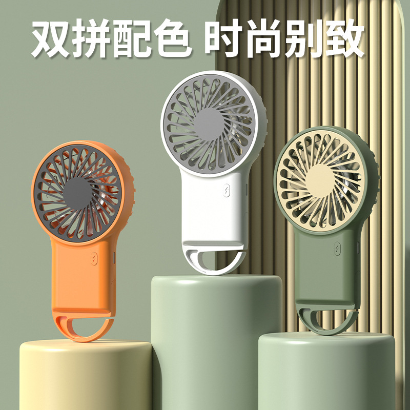 微型新款TYPE-C充电宿舍桌面小巧手持折叠便携式小型静音小风扇详情7