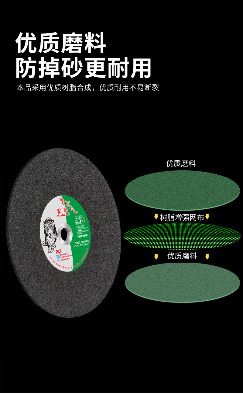 美甲搓条绿色黑色树脂切割片磨块详情13