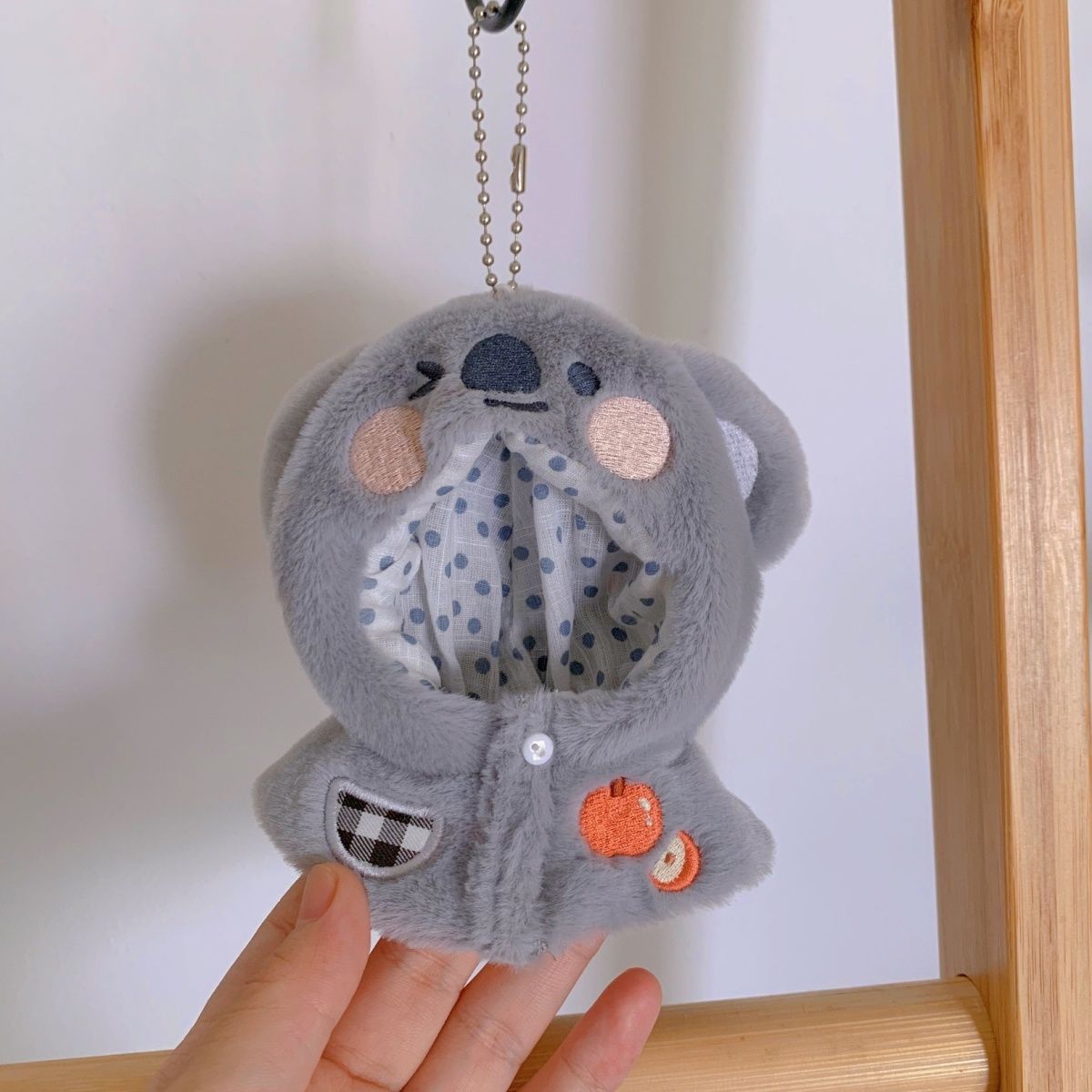 考拉衣服10cm棉花娃娃小兔小猫吉伊娃衣灰色树袋熊外套平替换装详情11