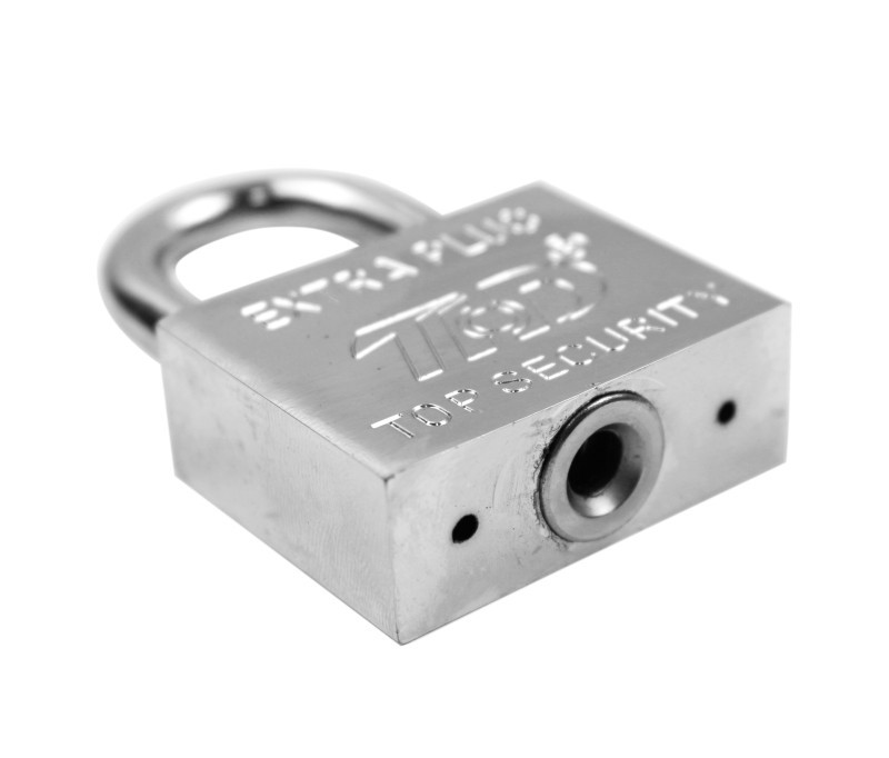 Factory direct sales of Tianhuada 30/60mm square long and short beam small padlock, imitation stainless steel blade lock, single opening pic 13
