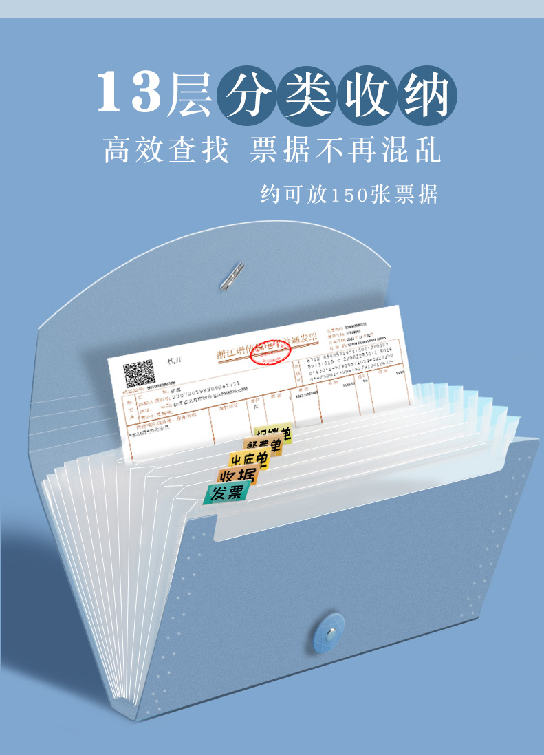 Wholesale folders, organ bags, bill storage bags, document and bill storage books, invoice holders, wholesale office, student, home pic 4