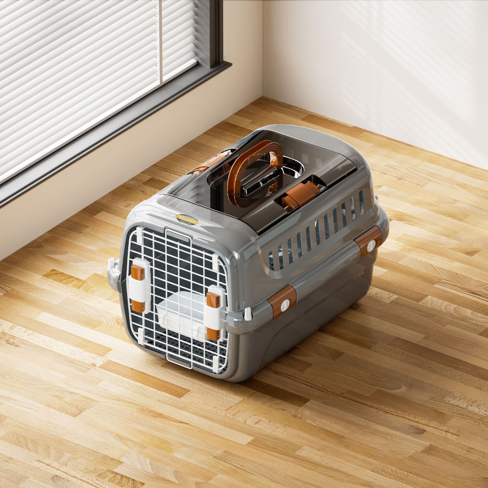 Sturdy portable pet aviation case, cat carrying bag, pet bag, space backpack, safe and lightweight pet case pic 15