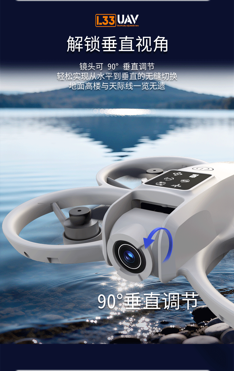 L33 four-axis aerial photography flight drone high-definition remote-controlled aerobatic flight aircraft hovering pic 6