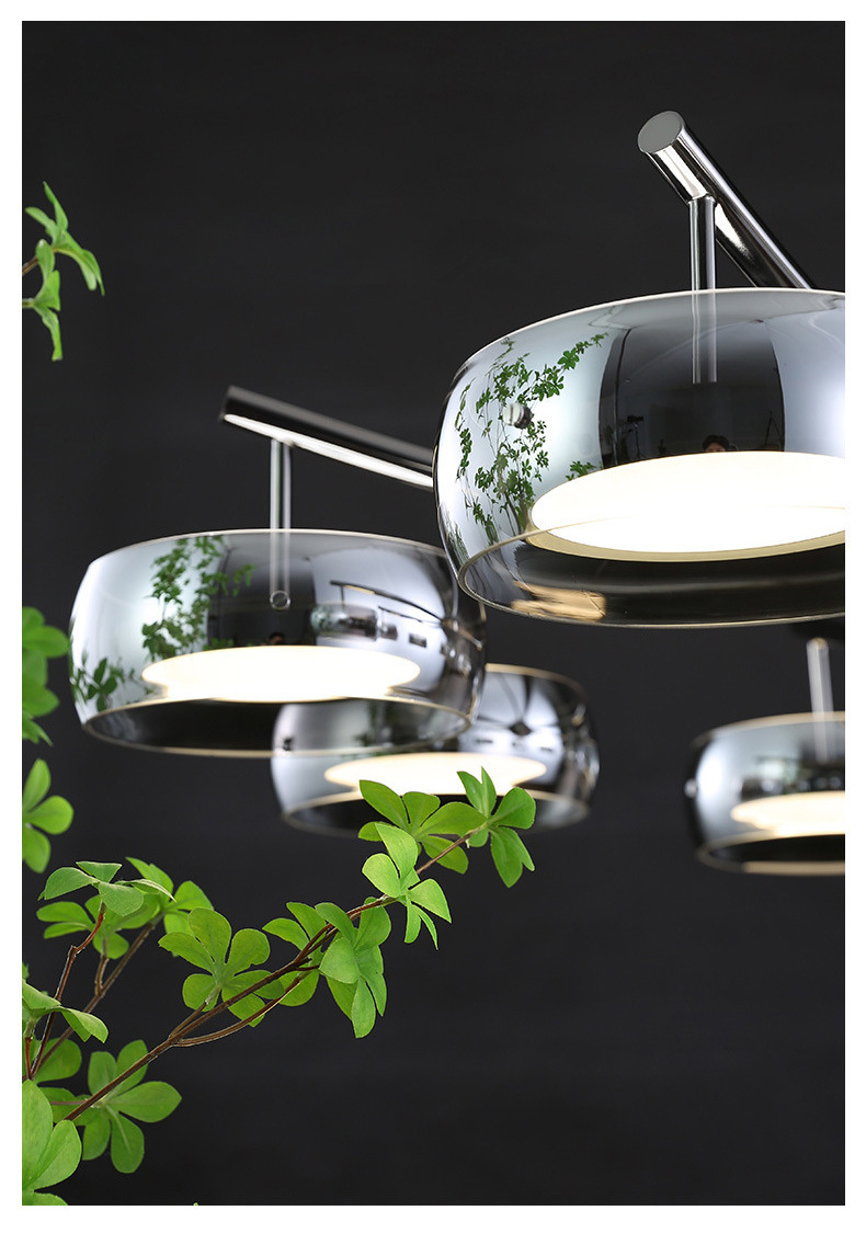 跨境电商餐厅吊灯现代简约餐桌灯高级感轻奢极简玻璃饭厅中山灯具详情2