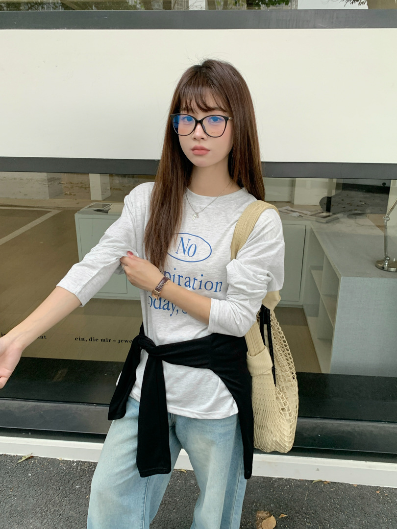 衣天堂出游季天丝防晒罩衫女春夏内搭宽松慵懒感chic韩系长袖T恤详情26