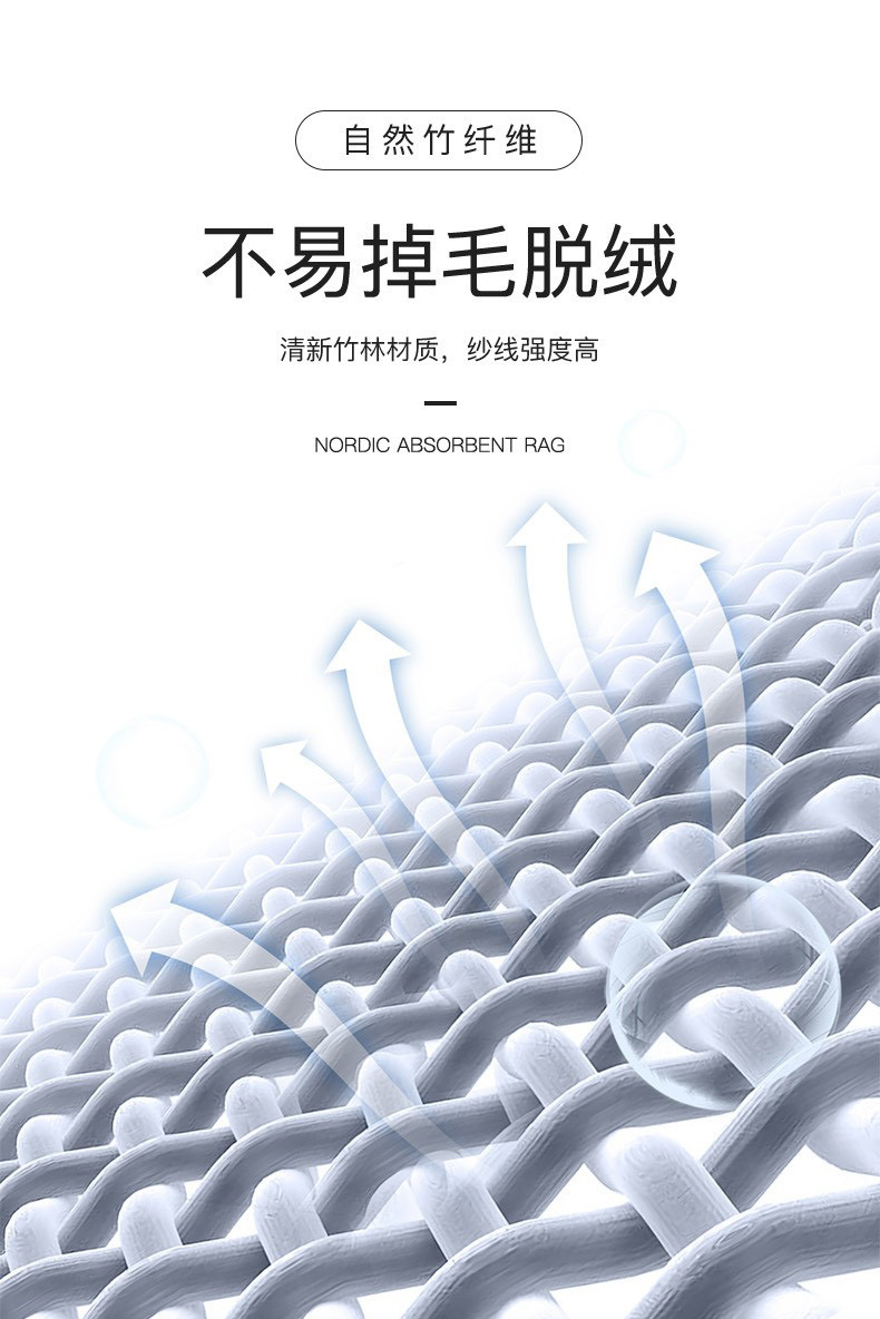 洗碗布 厨房清洁洗碗吸水不沾油百洁布懒人抹布竹纤维魔术洗碗布详情7