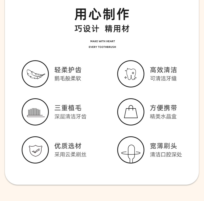 日式宽头软毛牙刷成人家用情侣专用大头高级凸面牙刷厂家正品批发详情13