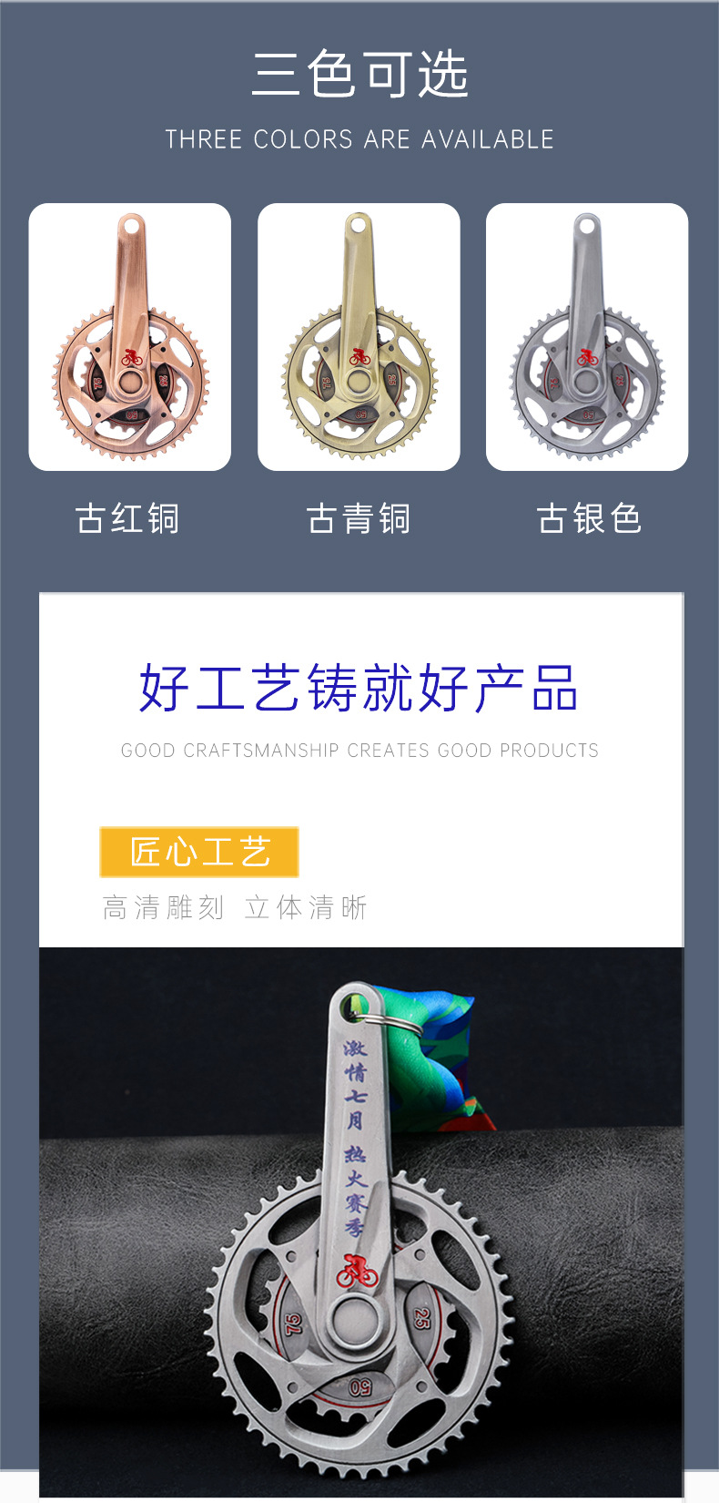 Customized MEDALS, bronze MEDALS, metal MEDALS for cycling races, gear nameplates, trophies, and MEDALS pic 2
