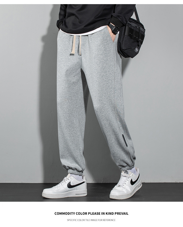 厂家直销2024秋冬新款潮流男士运动卫裤宽松束脚裤详情8
