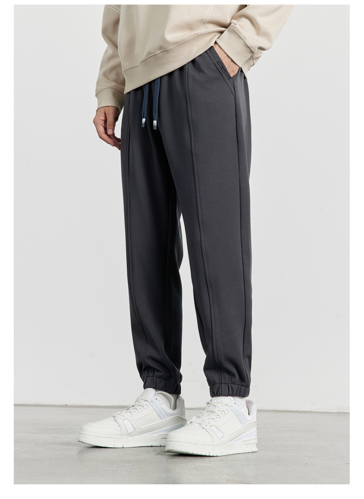 WOOG2005男装2024秋冬季新款抗皱束脚休闲裤男士卫裤运动裤 时尚舒适耐磨男士运动裤详情18