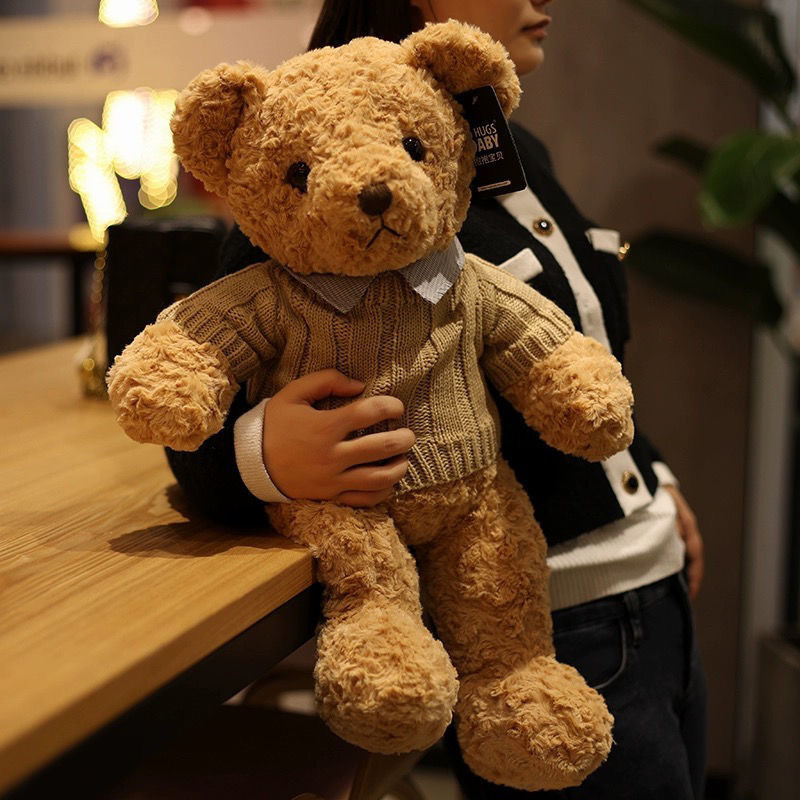 网红泰迪熊毛绒玩具公仔玩偶抱抱小熊情人节礼物网红花束衬衣小熊详情14