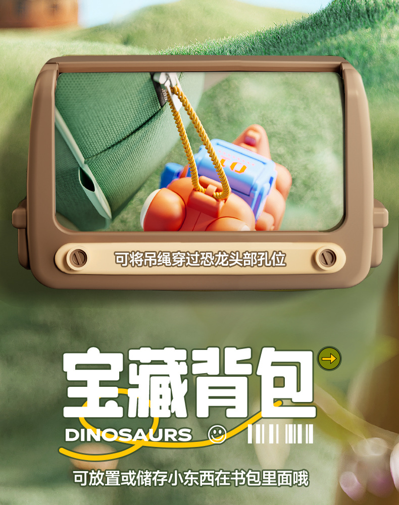 跨境卡通恐龙免电池行走玩具儿童创意上链发条幼儿园模型玩具详情11