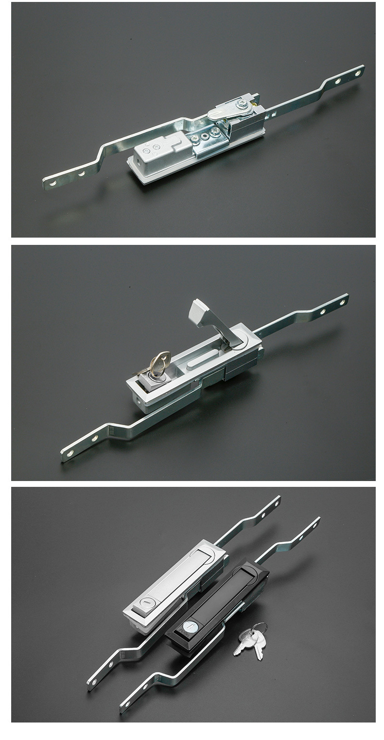 Lida black matte connecting rod lock electrical cabinet, industrial high-voltage distribution box cabinet MS731 modern and simple door lock pic 12