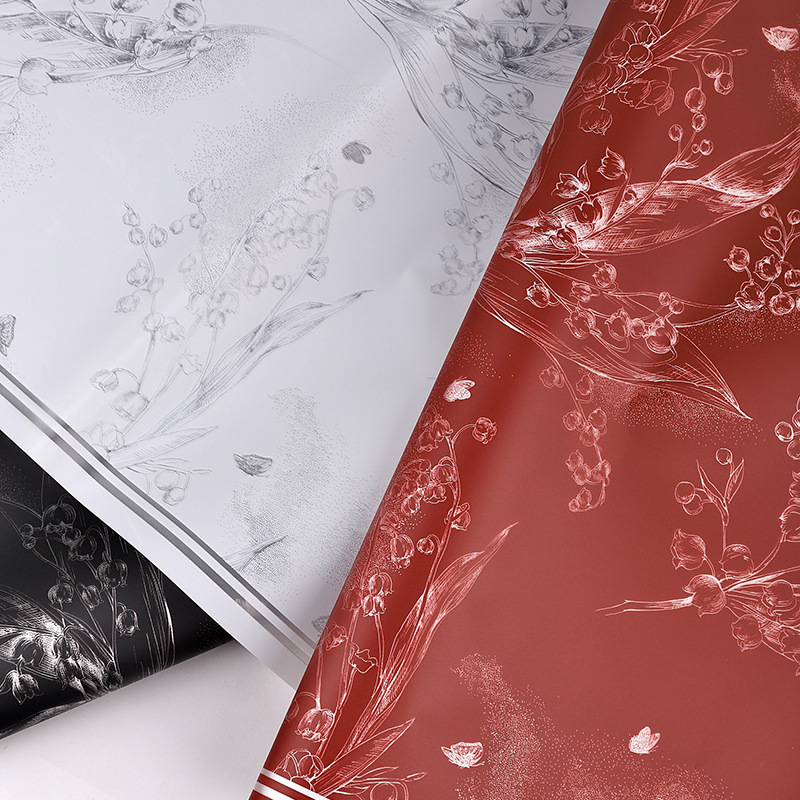 雾面纸铃兰之花防水韩式包花纸艺材料花束包装玫瑰花店花艺用品详情6