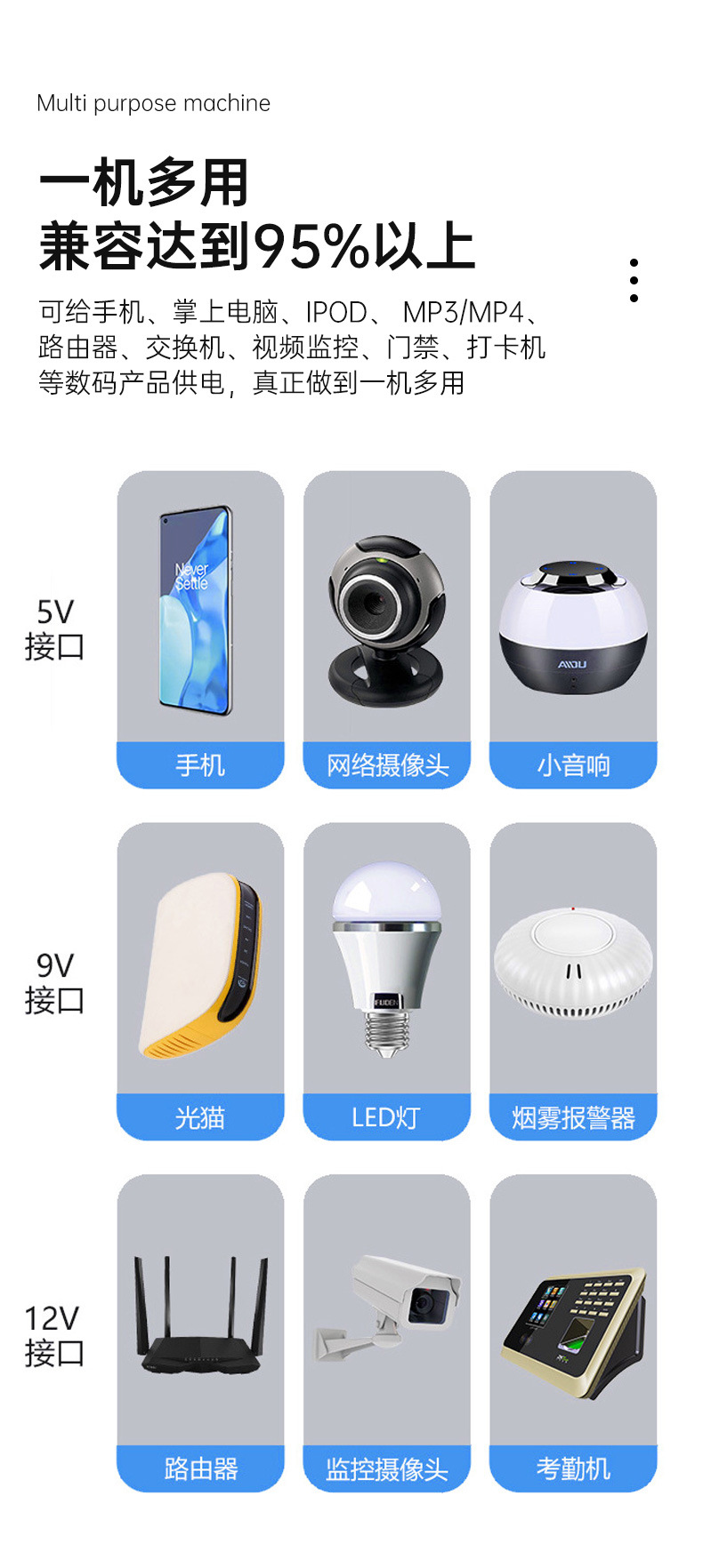 mini ups, 5v/12v dc, DC router, optical modem, poe monitoring, emergency power supply pic 5