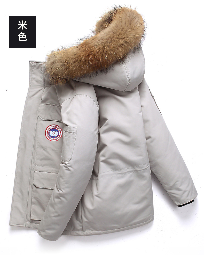 Parker down jackets for men and women 2024 Winter trendy brand thickened warm trendy brand Little Goose workwear down jackets with fur collels for men pic 11