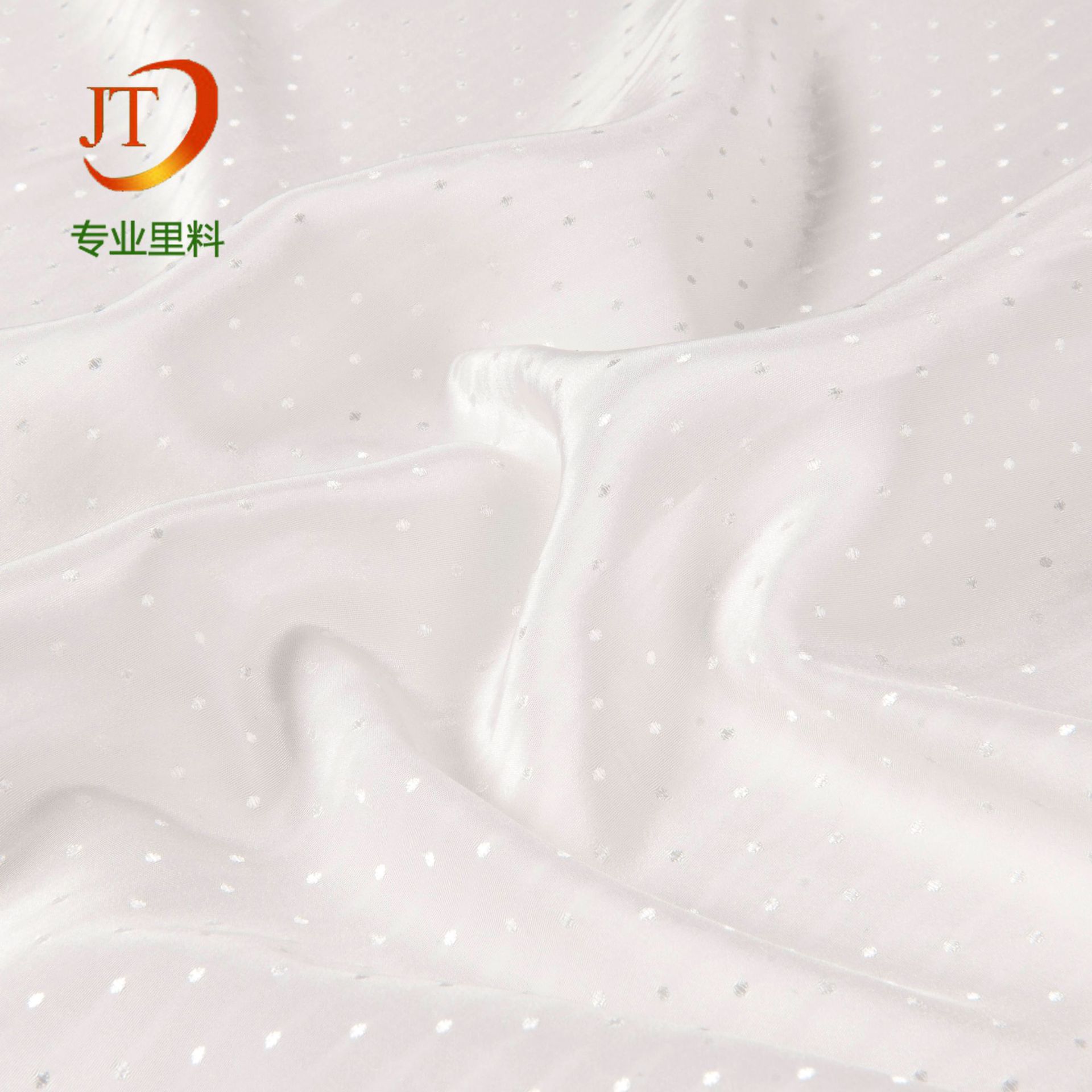 圆点提花布加捻白色柔软提花布洛丽塔公主裙面料彩色雪纺提花面料详情19