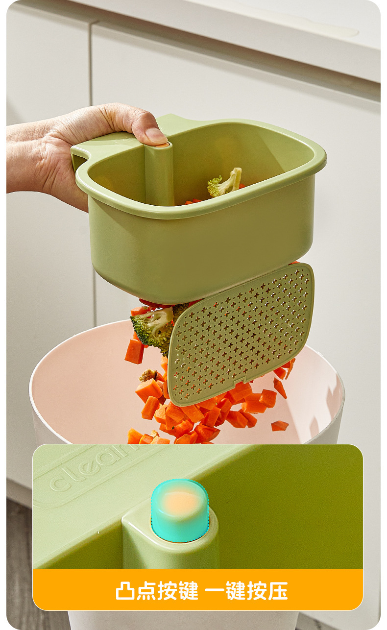Patented in-stock sink filter basket, new household kitchen wall-mounted storage thickened multi-functional draining basket customized pic 15