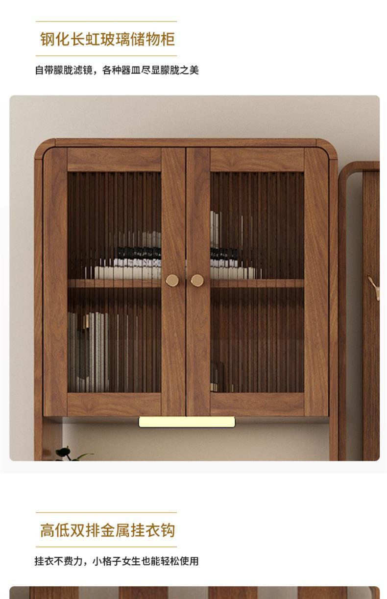 鞋柜家用门口带换鞋凳一体入户玄关柜客厅屏风带挂衣架沙发隔断柜详情15