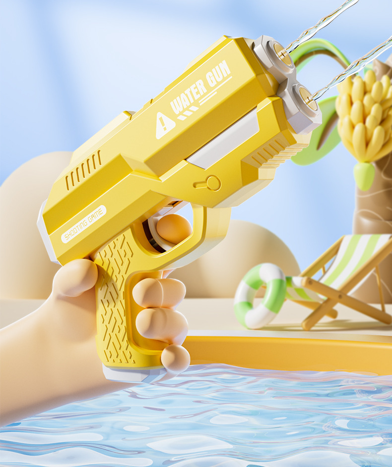 跨境双喷头按压式儿童男孩夏天户外戏水水枪沙滩玩具批发地摊休闲戏水玩具详情4