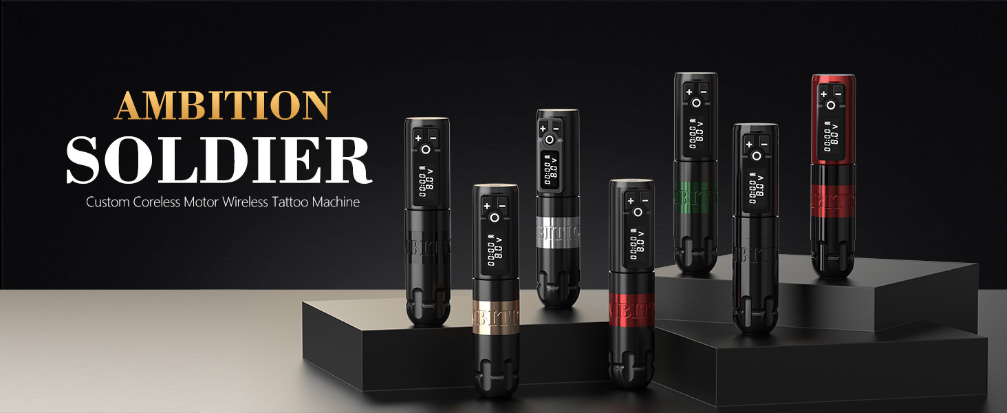The shanilak Cross-border Rotating wireless Tattoo Pen complete set is suitable for beginners and professional artists pic 8