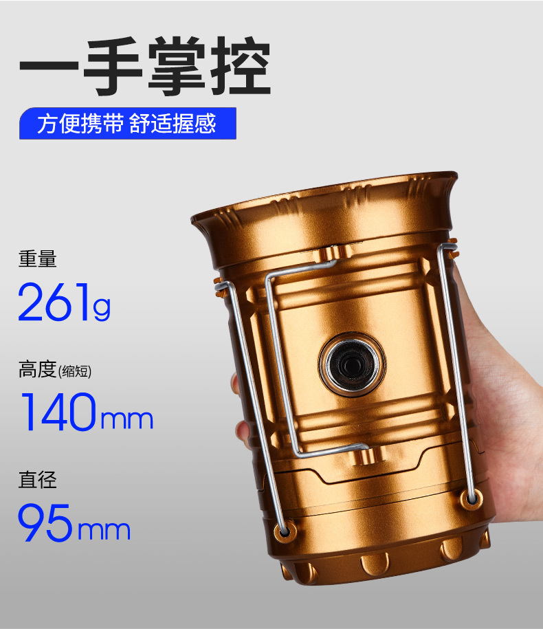 【 Same-day stock direct Delivery 】 Solar camping lamps, outdoor horse lanterns, charging lamps, multi-functional camping night market stalls pic 15