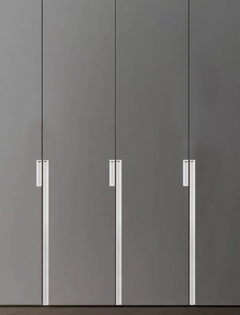 黑色嵌入式暗装拉手金色银色抽屉把手青古铜挖槽移门加长对装拉手详情47