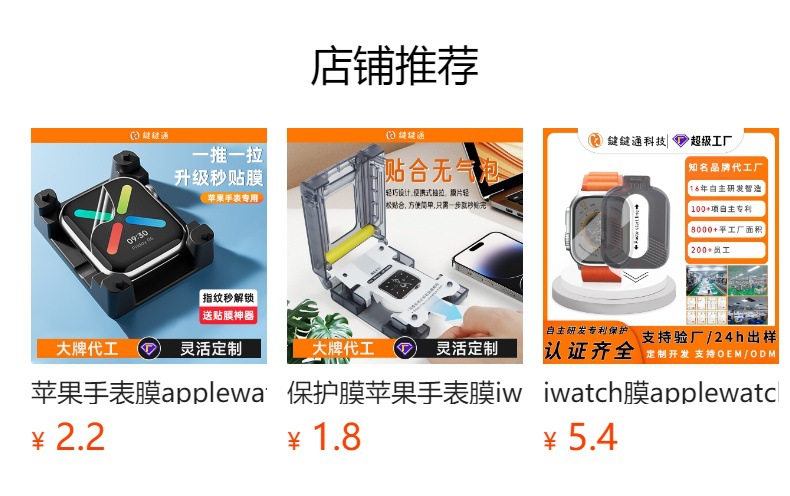 适用苹果手表膜s10iwatch膜水凝膜防指纹保护膜applewatch手表膜详情1