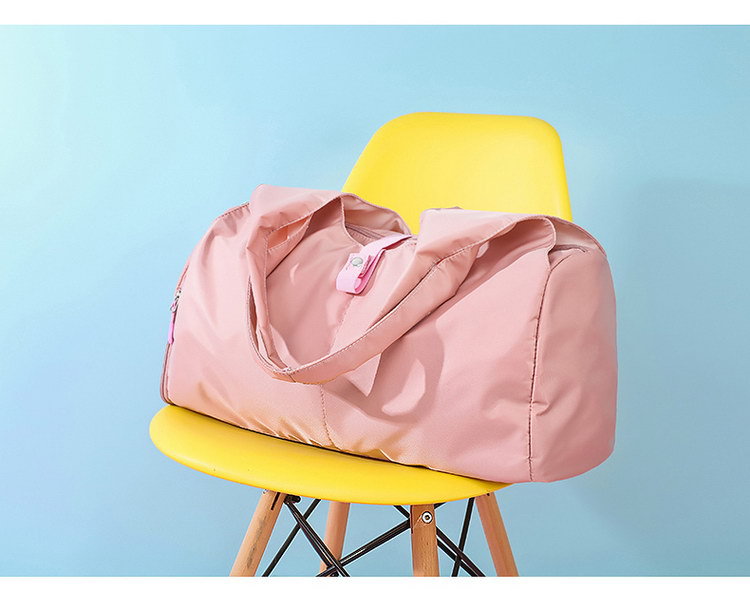 运动瑜伽包女可印LOGO游泳训练大容量健身包轻便单肩手提旅行袋男详情9