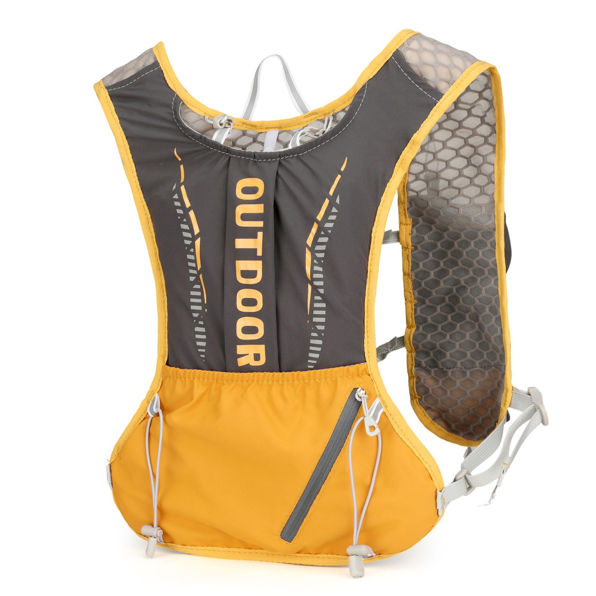 新款多功能尼龙跑步背包 安全反光运动背包水袋背包 骑行包详情47